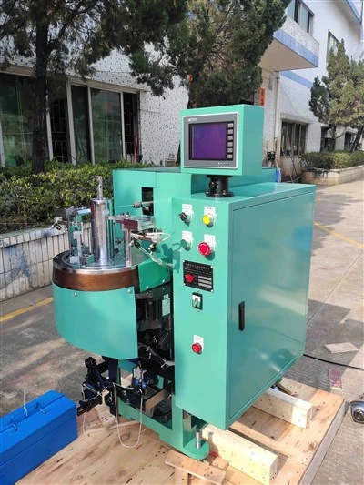 Máquina automática de amarração de bobina de lado único