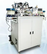 Máquina de enrolamento toroidal padrão automático de modo comum de estação dupla
