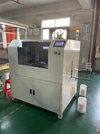 Máquina de enrolamento de garfo voador com cola adesiva totalmente automática